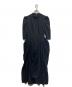 AMERI（アメリ）の古着「WAVE WAIST COCOON DRESS/ドレス/コクーンドレス」｜ブラック