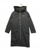 BURBERRY LONDON ENGLANDバーバリー ロンドン イングランド）の古着「ホースフェリープリントジップアップコート」｜ブラック