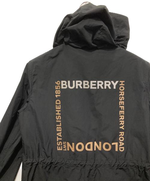 BURBERRY LONDON ENGLAND（バーバリー ロンドン イングランド）BURBERRY LONDON ENGLAND (バーバリー ロンドン イングランド) ホースフェリープリントジップアップコート ブラック サイズ:32の古着・服飾アイテム