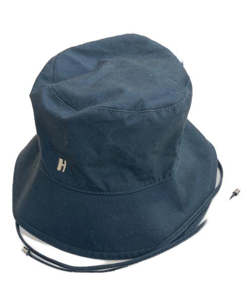 HERMES（エルメス）HERMES (エルメス) Hロゴ刺繍ハット ネイビー サイズ:59の古着・服飾アイテム