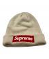 Supreme（シュプリーム）の古着「Box Logo Beanie/ボックス ロゴ ビーニー」｜ベージュ