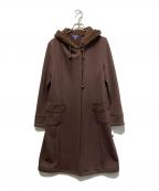 M'S GRACYエムズグレイシー）の古着「裏起毛フード付きコート」｜ブラウン