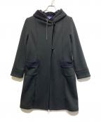 M'S GRACYエムズグレイシー）の古着「裏起毛フード付きコート」｜ブラック