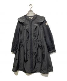 Super Beauty（スーパービューティ）の古着「袖レースデザインショルダー フリルコート」｜ブラック