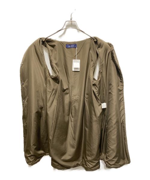 M'S GRACY（エムズグレイシー）M'S GRACY (エムズグレイシー) ビジューボタン　フェイクファーロングジレ ブラウン サイズ:表記なし 未使用品の古着・服飾アイテム