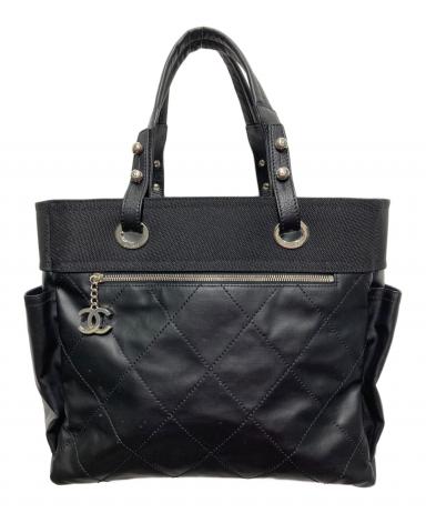 中古・古着通販】CHANEL (シャネル) パリビアリッツGM ブラック