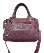 BALENCIAGAバレンシアガ）の古着「ザ ジャイアント タウン ハンドバッグ」｜パープル