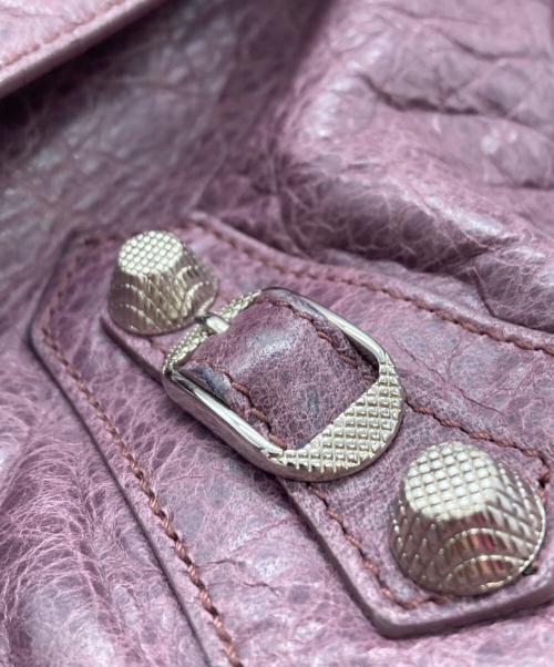 BALENCIAGA（バレンシアガ）BALENCIAGA (バレンシアガ) ザ ジャイアント タウン ハンドバッグ パープルの古着・服飾アイテム