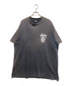 stussyステューシー）の古着「半袖カットソー」｜ブラック