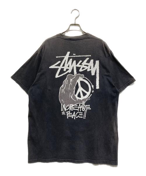 stussy（ステューシー）stussy (ステューシー) 半袖カットソー ブラック サイズ:XLの古着・服飾アイテム