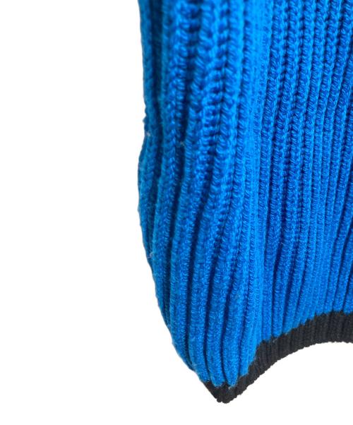 GUCCI（グッチ）GUCCI (グッチ) adidas (アディダス) ロゴ刺繍ニット ホワイト×ブルー サイズ:XLの古着・服飾アイテム