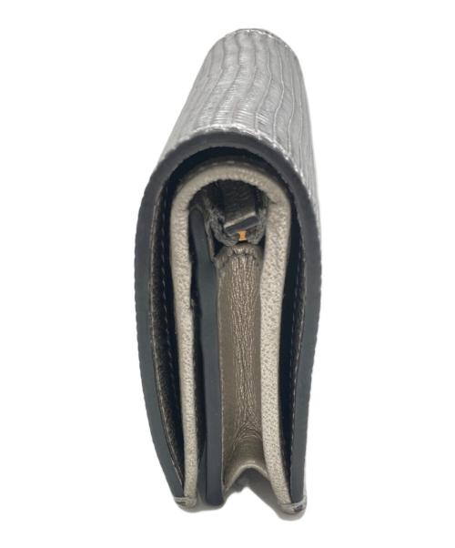 GUCCI（グッチ）GUCCI (グッチ) GGマーモントコンパクトウォレット グレーの古着・服飾アイテム