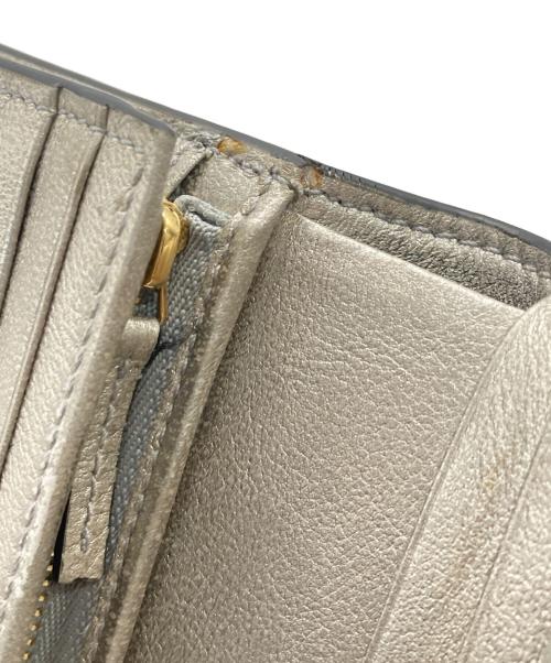 GUCCI（グッチ）GUCCI (グッチ) GGマーモントコンパクトウォレット グレーの古着・服飾アイテム