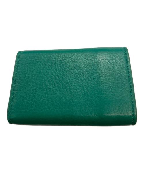 BALENCIAGA（バレンシアガ）BALENCIAGA (バレンシアガ) PAPER ZA MINI WALLET グリーンの古着・服飾アイテム