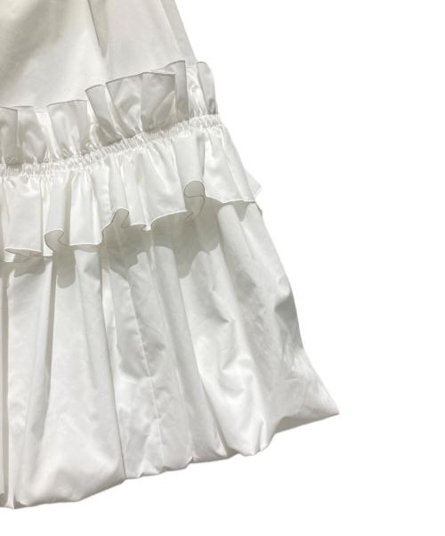UNITED ARROWS TOKYO（ユナイテッドアローズトウキョウ）UNITED ARROWS TOKYO (ユナイテッドアローズトウキョウ) フリルスカート ホワイト サイズ:36の古着・服飾アイテム