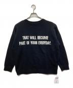 marmorsマルモア）の古着「カシミヤウールロゴニット」｜ブラック