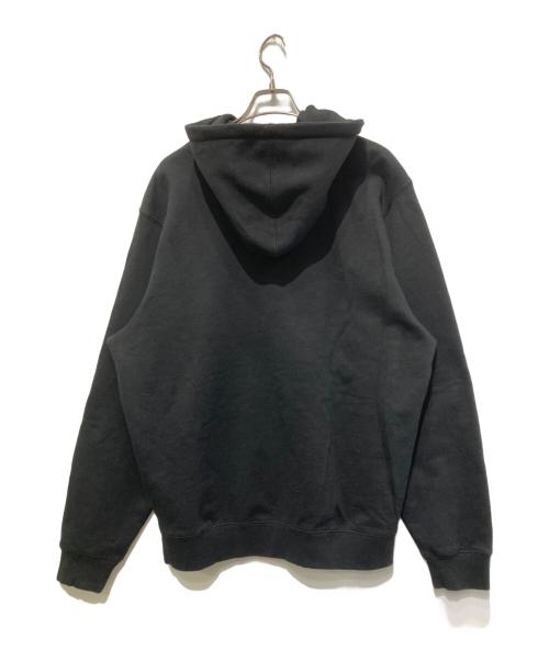 stussy（ステューシー）stussy (ステューシー) クラウンロゴプリントパーカー ブラック サイズ:Lの古着・服飾アイテム