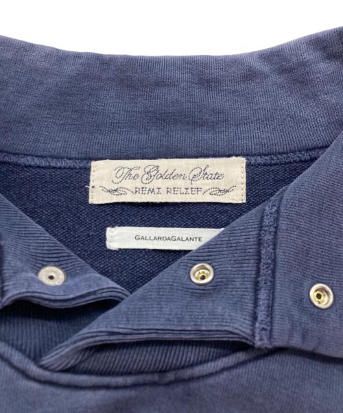 REMI RELIEF（レミレリーフ）REMI RELIEF (レミレリーフ) GALLARDA GALANTE (ガリャルダガランテ) 別注スポーツスウェットクルー ネイビー サイズ:Mの古着・服飾アイテム