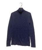 BATONERバトナ―）の古着「AGING WOOL RIBNATURE TURTLE NECK」｜ネイビー