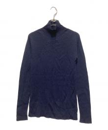 BATONER（バトナ―）の古着「AGING WOOL RIBNATURE TURTLE NECK」｜ネイビー