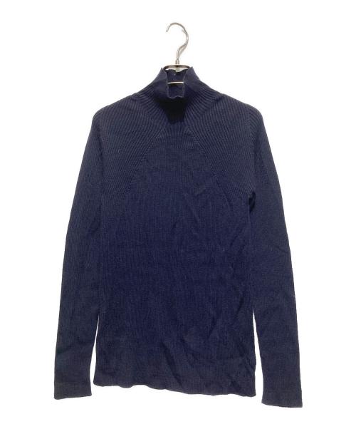 BATONER（バトナ―）BATONER (バトナ―) AGING WOOL RIBNATURE TURTLE NECK ネイビー サイズ:2の古着・服飾アイテム