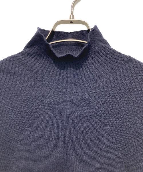 BATONER（バトナ―）BATONER (バトナ―) AGING WOOL RIBNATURE TURTLE NECK ネイビー サイズ:2の古着・服飾アイテム