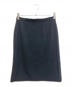 CHANELシャネル）の古着「ココマークボタンひざ丈スカート」｜ブラック