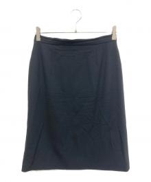 CHANEL（シャネル）の古着「ココマークボタンひざ丈スカート」｜ブラック