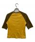 CELINE (セリーヌ) スタッズラグランTシャツ イエロー×ベージュ サイズ:M：13000円
