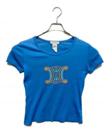 CELINE（セリーヌ）の古着「ビジュートリオンフカットソー」｜スカイブルー