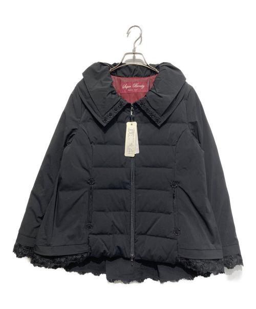 Super Beauty（スーパービューティ）Super Beauty (スーパービューティ) フラワーレースダウンジャケット ブラック サイズ:42の古着・服飾アイテム