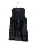 M'S GRACYエムズグレイシー）の古着「フェイクファージレ」｜ブラック