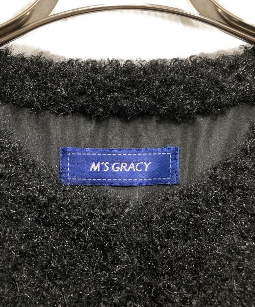 M'S GRACY（エムズグレイシー）M'S GRACY (エムズグレイシー) フェイクファージレ ブラック サイズ:40 未使用品の古着・服飾アイテム