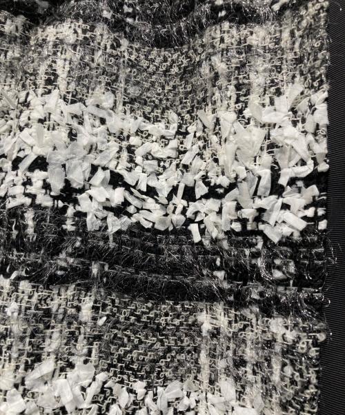 M'S GRACY（エムズグレイシー）M'S GRACY (エムズグレイシー) リボン付ツイードコート ホワイト サイズ:40 未使用品の古着・服飾アイテム