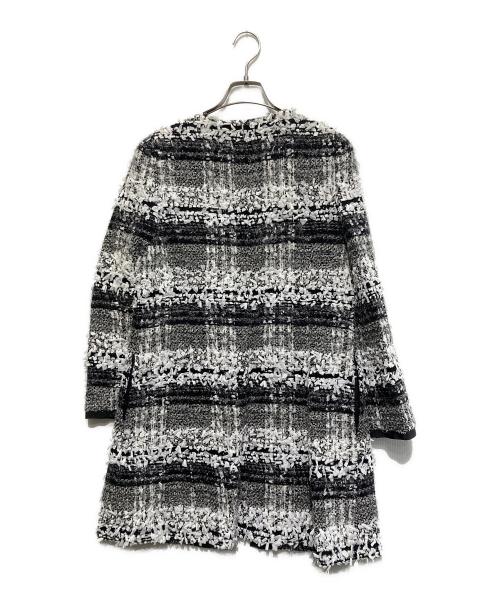 M'S GRACY（エムズグレイシー）M'S GRACY (エムズグレイシー) リボン付ツイードコート ホワイト サイズ:40 未使用品の古着・服飾アイテム