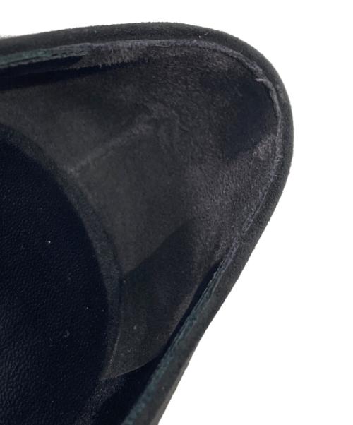 Manolo Blahnik（マノロブラニク）Manolo Blahnik (マノロブラニク) スウェードパンプス ブラック サイズ:34 1/2の古着・服飾アイテム