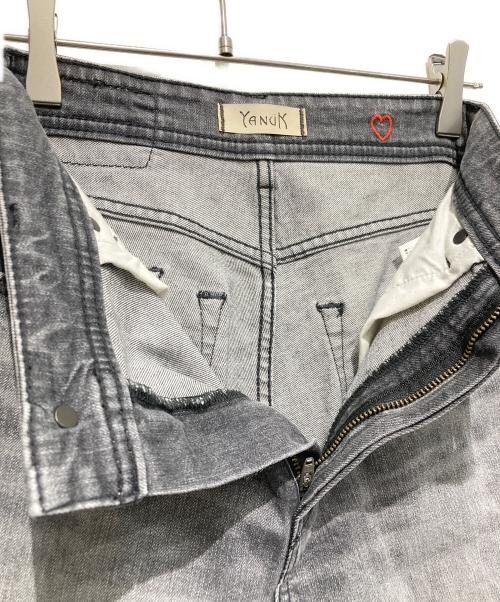 YANUK（ヤヌーク）YANUK (ヤヌーク) AYA KANEKO (アヤカネコ) デニムパンツ ブラック サイズ:23の古着・服飾アイテム