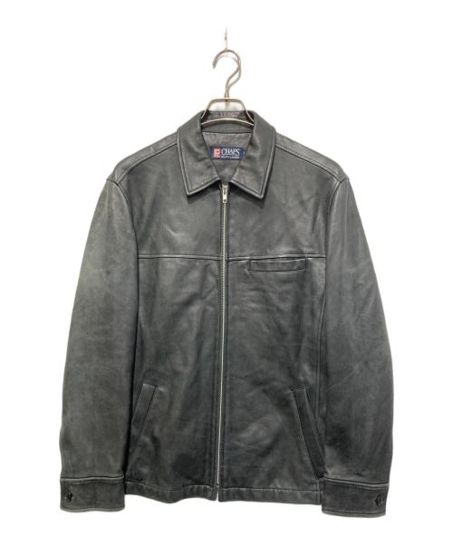 CHAPS RALPH LAUREN（チャップス ラルフローレン）CHAPS RALPH LAUREN (チャップス ラルフローレン) ラムレザージャケット ブラック サイズ:Mの古着・服飾アイテム