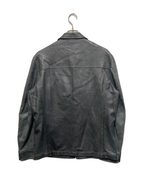 CHAPS RALPH LAUREN（チャップス ラルフローレン）CHAPS RALPH LAUREN (チャップス ラルフローレン) ラムレザージャケット ブラック サイズ:Mの古着・服飾アイテム