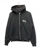 stussyステューシー）の古着「Scorpion Zip Hoodie/ジップパーカー」｜ブラック