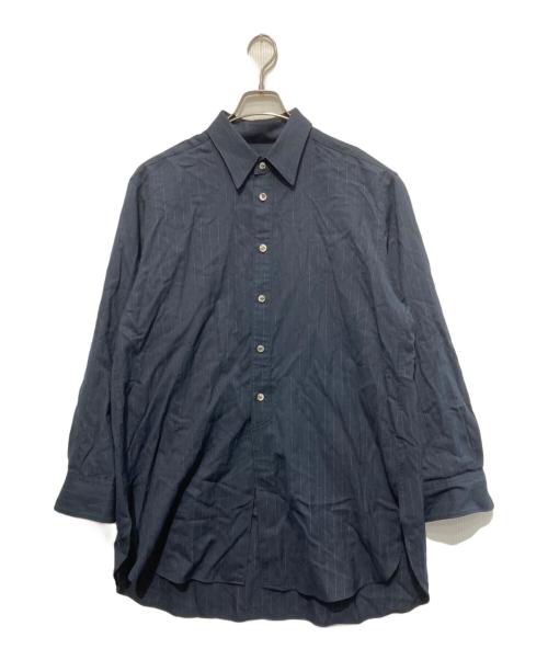 IRENISA（イレニサ）IRENISA (イレニサ) MIDDLE LENGTH SHIRT/ミドル レングス シャツ/ロングシャツ ブラック サイズ:2の古着・服飾アイテム