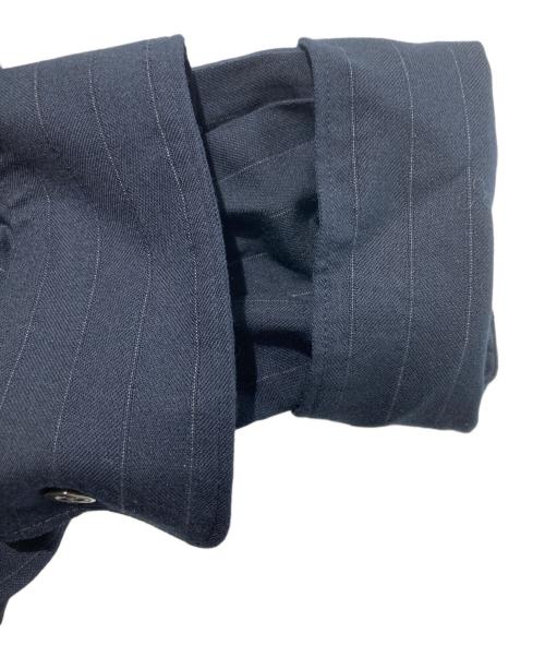 IRENISA（イレニサ）IRENISA (イレニサ) MIDDLE LENGTH SHIRT/ミドル レングス シャツ/ロングシャツ ブラック サイズ:2の古着・服飾アイテム