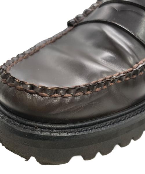 G.H.BASS（ジーエイチバス）G.H.BASS (ジーエイチバス) JOURNAL STANDARD (ジャーナルスタンダード) 別注 トーナルコンビネーションローファースウェード切替 ブラウン サイズ:8の古着・服飾アイテム