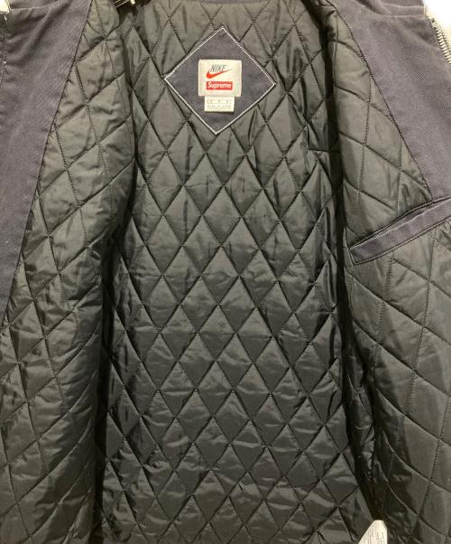 NIKE（ナイキ）NIKE (ナイキ) Supreme (シュプリーム) Double Zip Quilted Work Jacket ネイビー サイズ:Mの古着・服飾アイテム