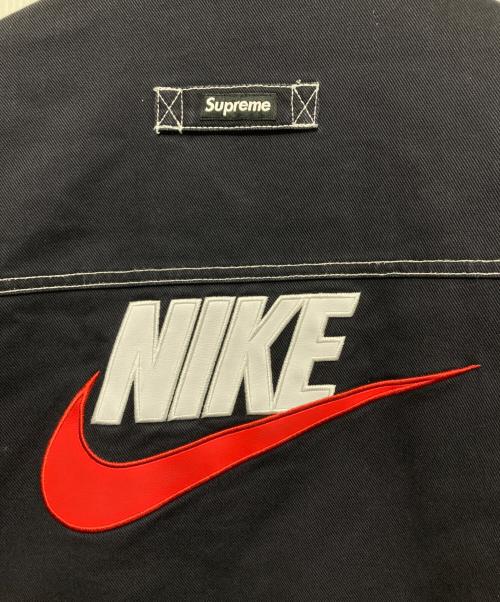 NIKE（ナイキ）NIKE (ナイキ) Supreme (シュプリーム) Double Zip Quilted Work Jacket ネイビー サイズ:Mの古着・服飾アイテム