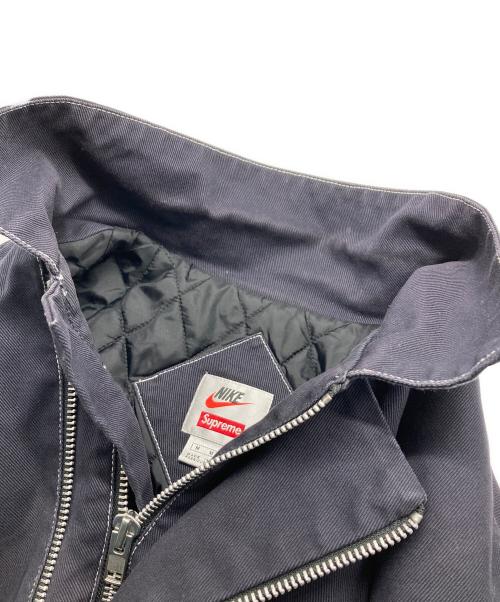 NIKE（ナイキ）NIKE (ナイキ) Supreme (シュプリーム) Double Zip Quilted Work Jacket ネイビー サイズ:Mの古着・服飾アイテム