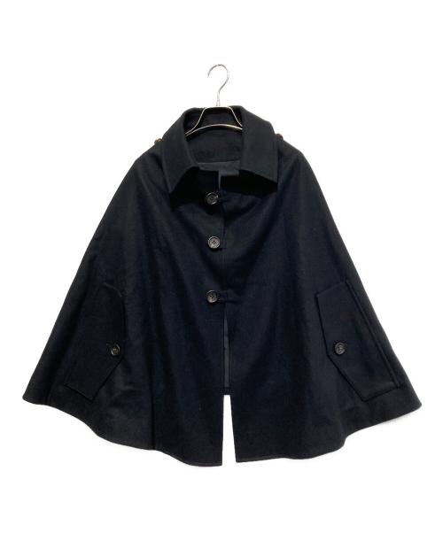 Y's（ワイズ）Y's (ワイズ) ウールポンチョ ブラック サイズ:FREEの古着・服飾アイテム