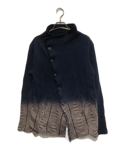 Y's（ワイズ）Y's (ワイズ) 切替ニットジャケット ブラック サイズ:2の古着・服飾アイテム