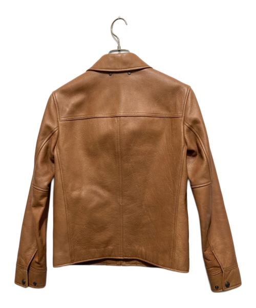 COACH（コーチ）COACH (コーチ) シングルレザ‐ジャケット ブラウン サイズ:XSの古着・服飾アイテム