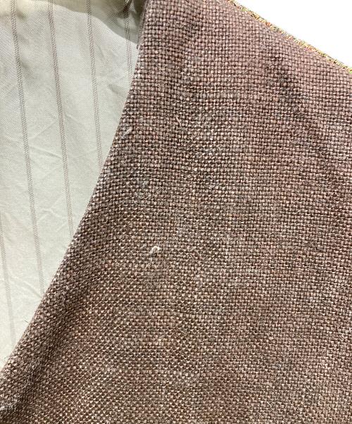 KAPITAL（キャピタル）KAPITAL (キャピタル) ヤシの木柄リネンブレンドベスト ブラウン×ベージュ サイズ:3の古着・服飾アイテム